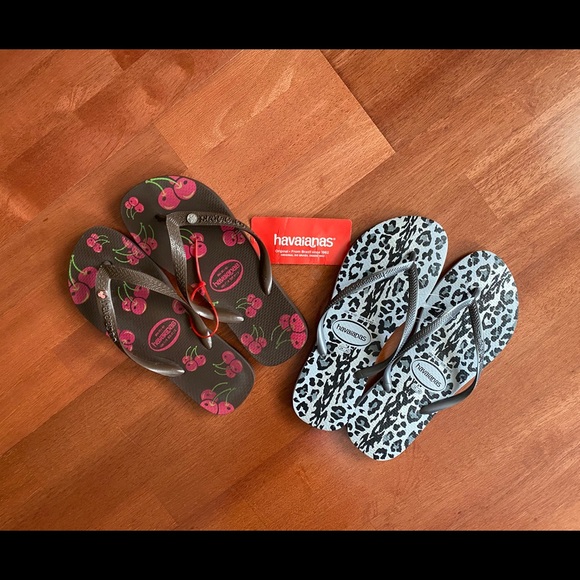NEW! HAVAIANAS FLIP FLOPS, 2 PAIRS - Picture 7 of 7